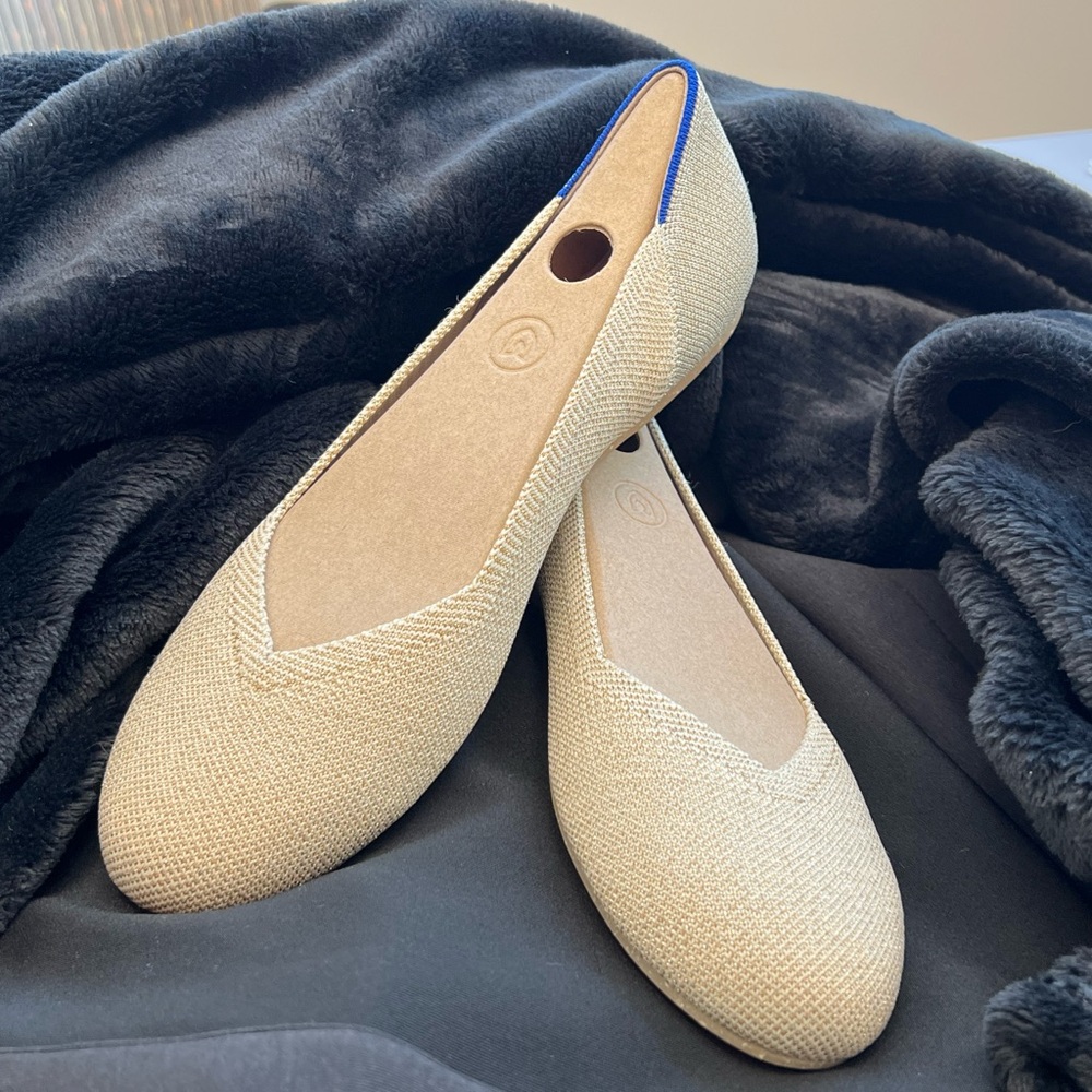 Rothy's Platinum Metallic Women's Flats